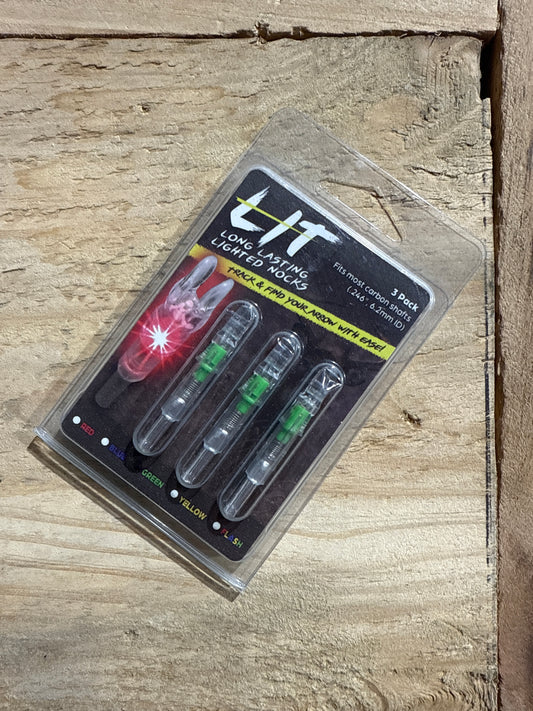 .246 Lit Nocks (3 pack) green