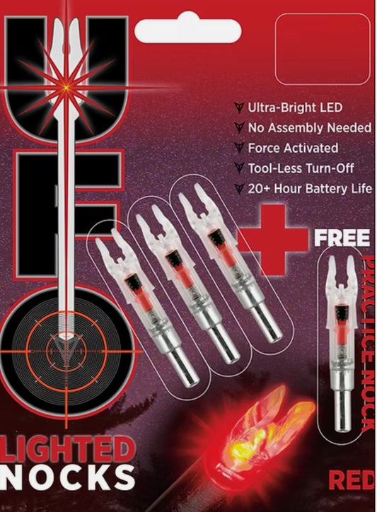 UFO Lighted Nocks .204 3 Pack