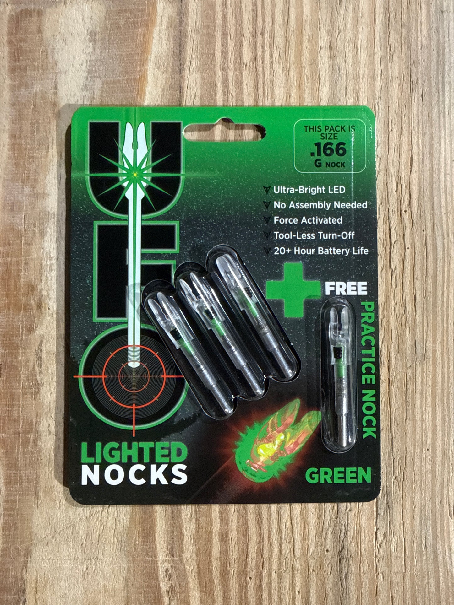 UFO lighted nocks .166