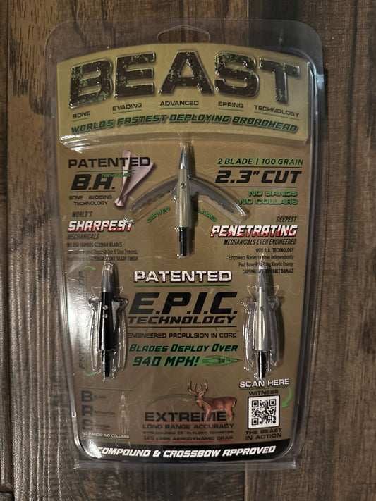 Beast Broadheads 2pk 2.3”